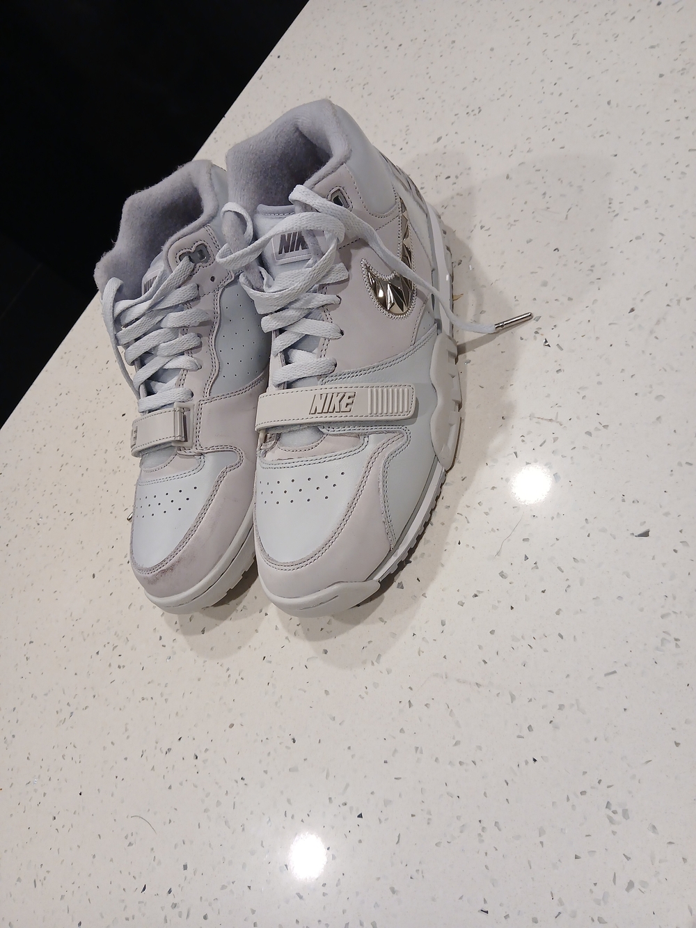 Size 10.5 - Nike Air Trainer 1 Super Bowl LVIII - Pure Platinum